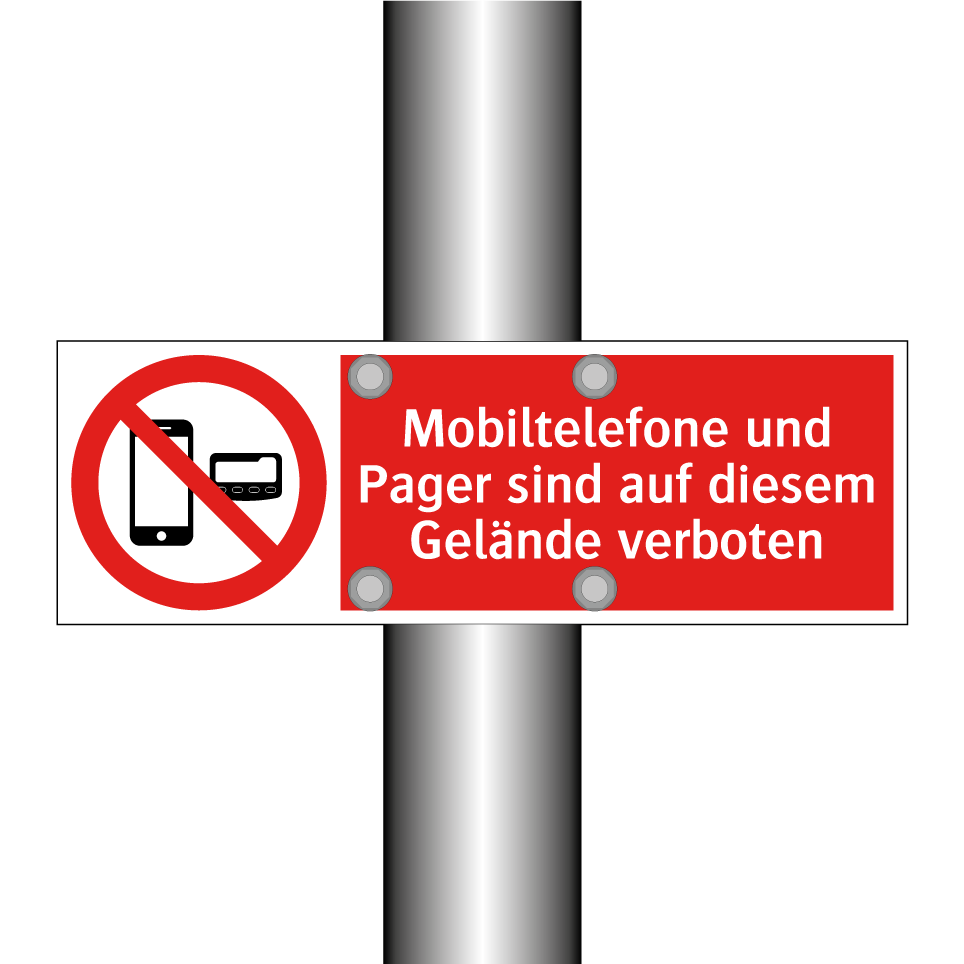 Mobiltelefone und Pager sind auf diesem Gelände verboten