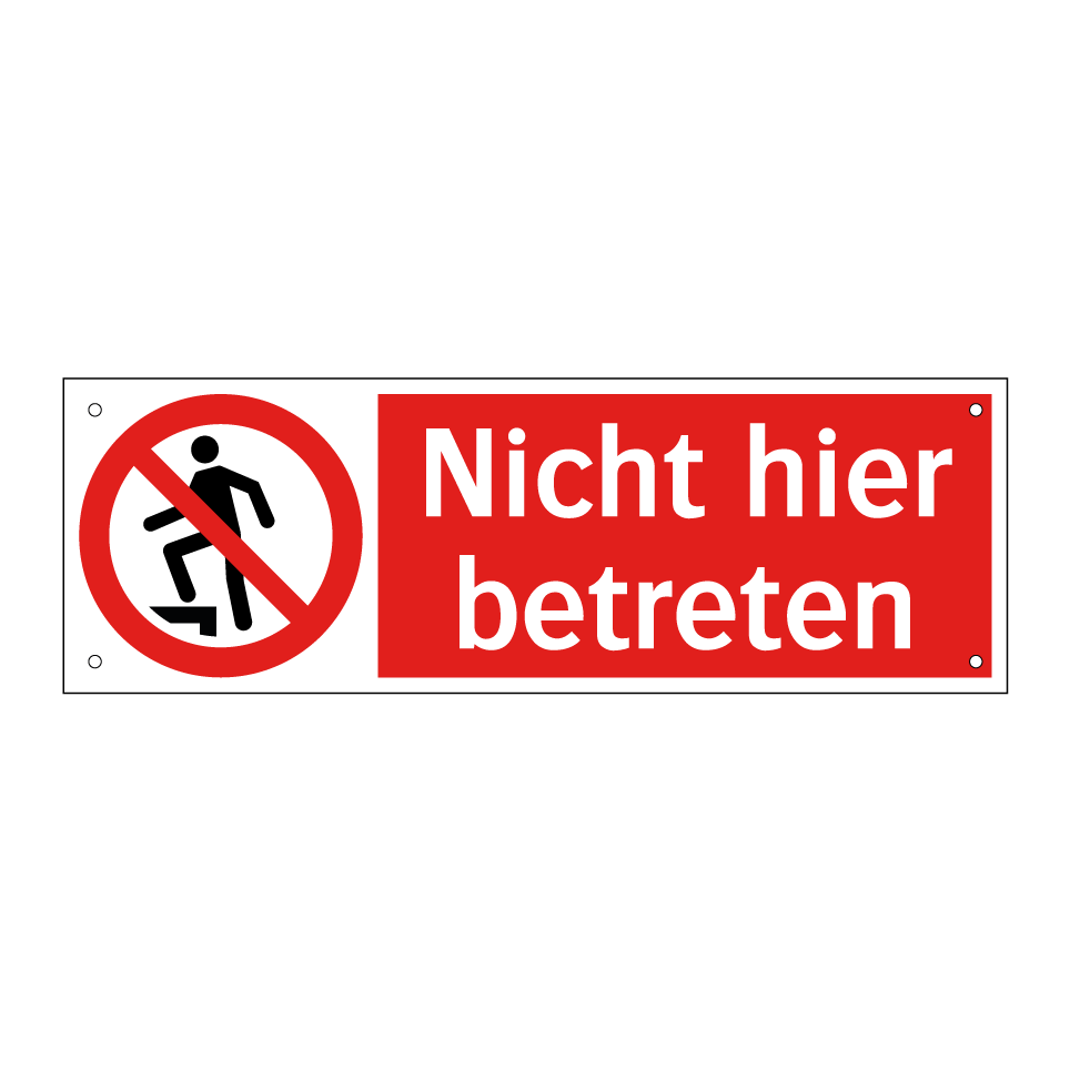 Nicht hier betreten