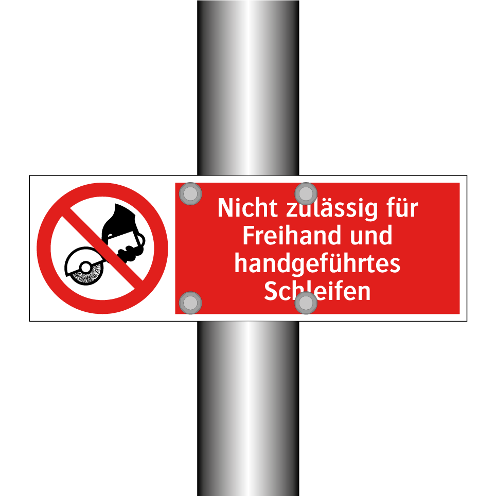 Nicht zulässig für Freihand und handgeführtes Schleifen