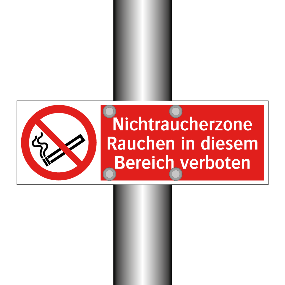 Nichtraucherzone Rauchen in diesem Bereich verboten