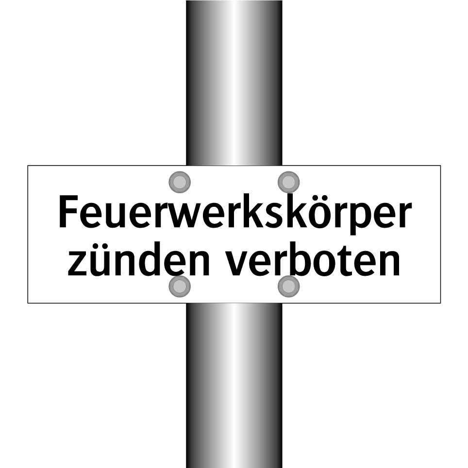 Feuerwerkskörper zünden verboten