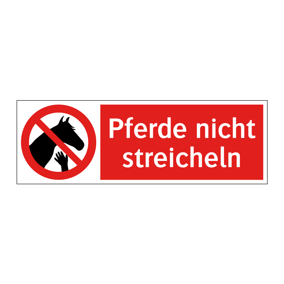 Pferde nicht streicheln