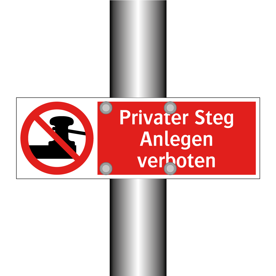 Privater Steg Anlegen verboten