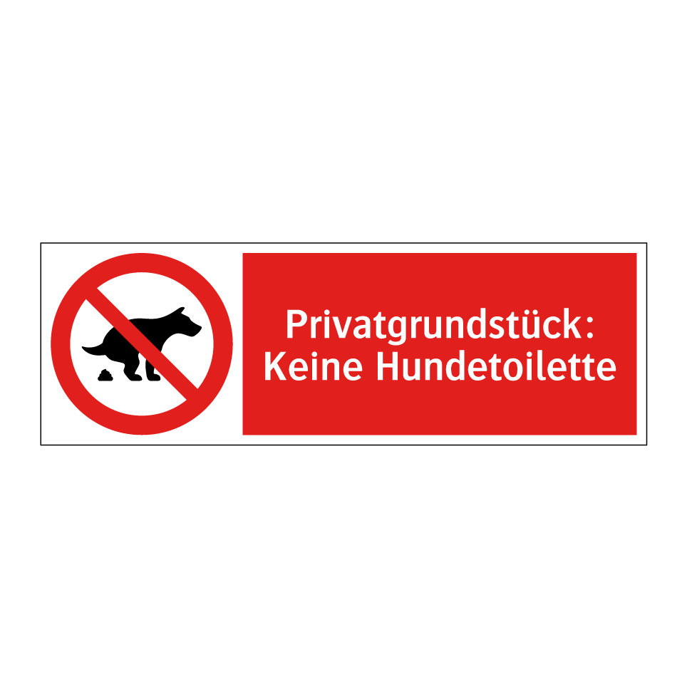 Privatgrundstück: Keine Hundetoilette