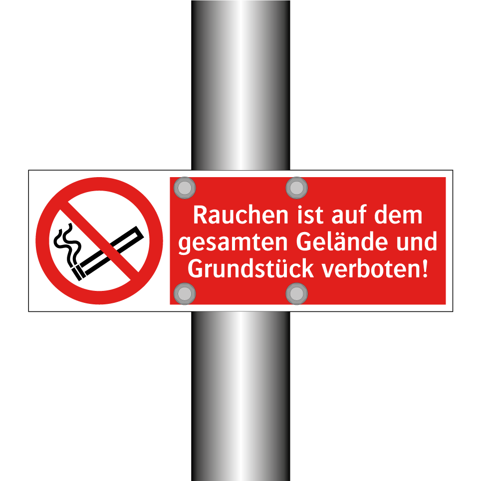 Rauchen ist auf dem gesamten Gelände und Grundstück verboten!