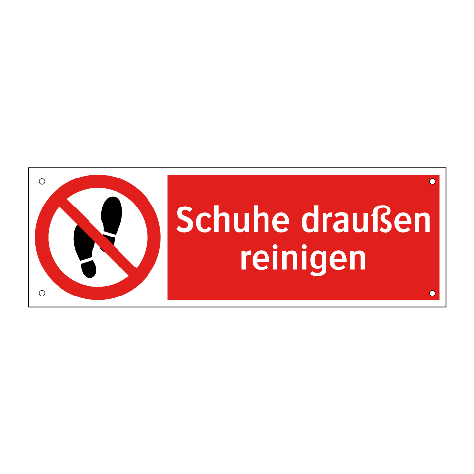 Schuhe draußen reinigen