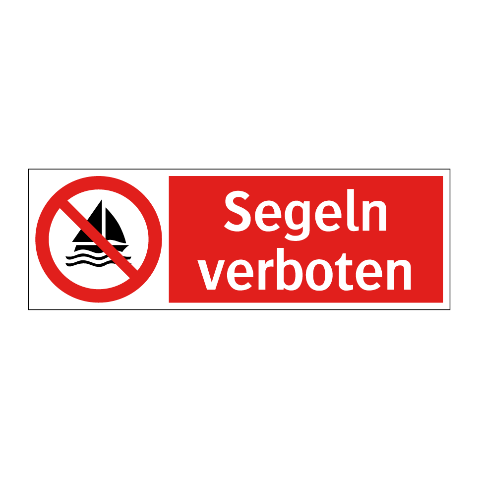 Segeln verboten