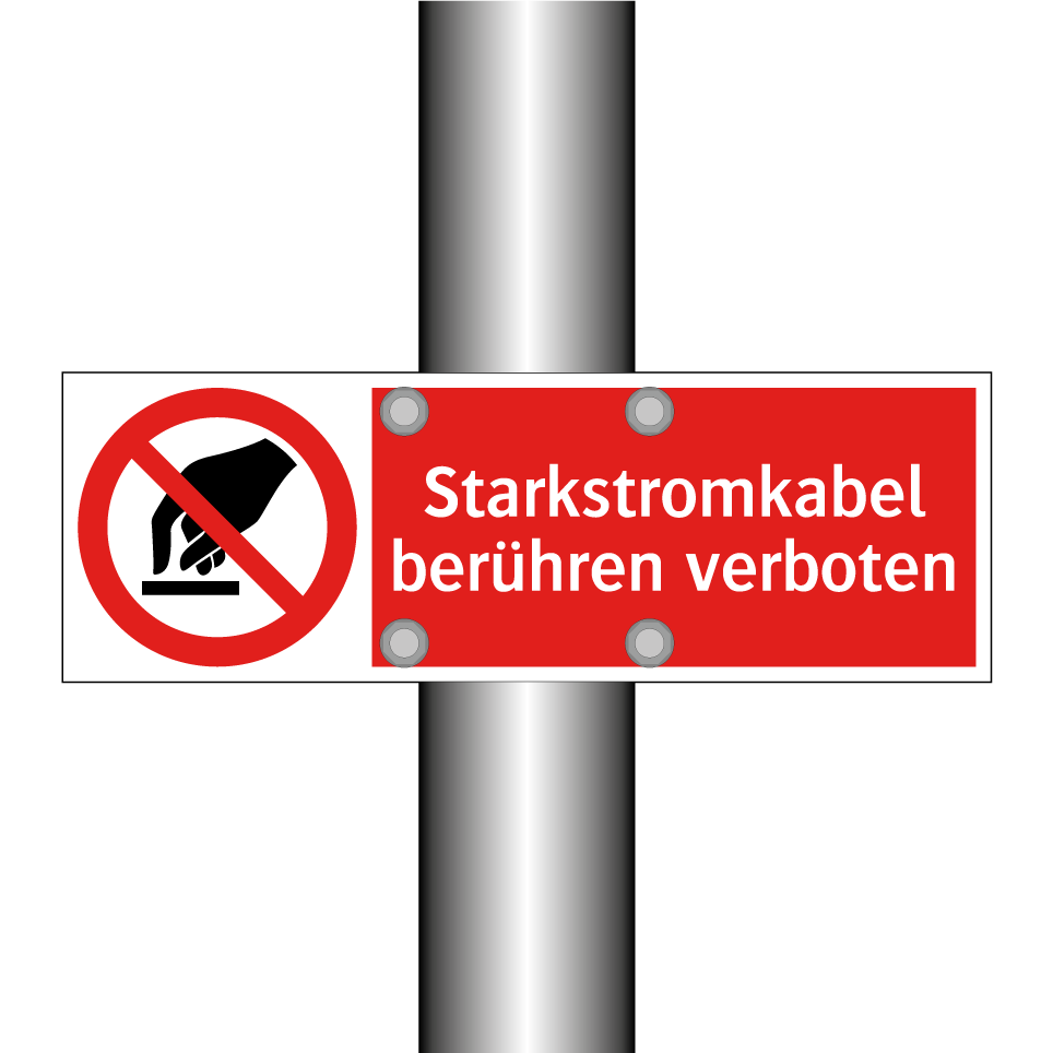 Starkstromkabel berühren verboten