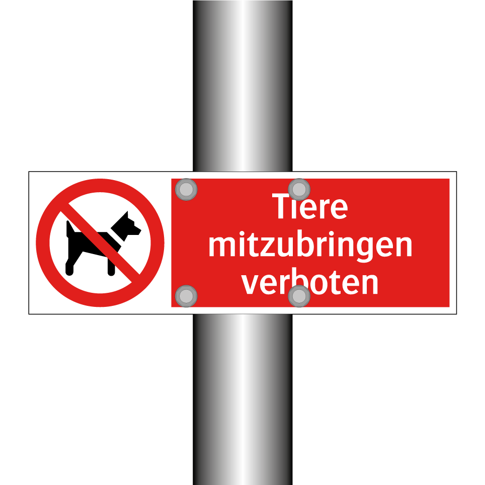 Tiere mitzubringen verboten