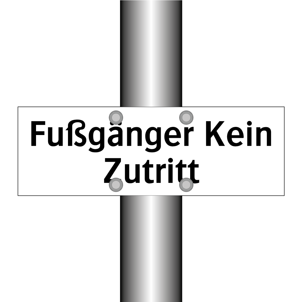 Fußgänger Kein Zutritt
