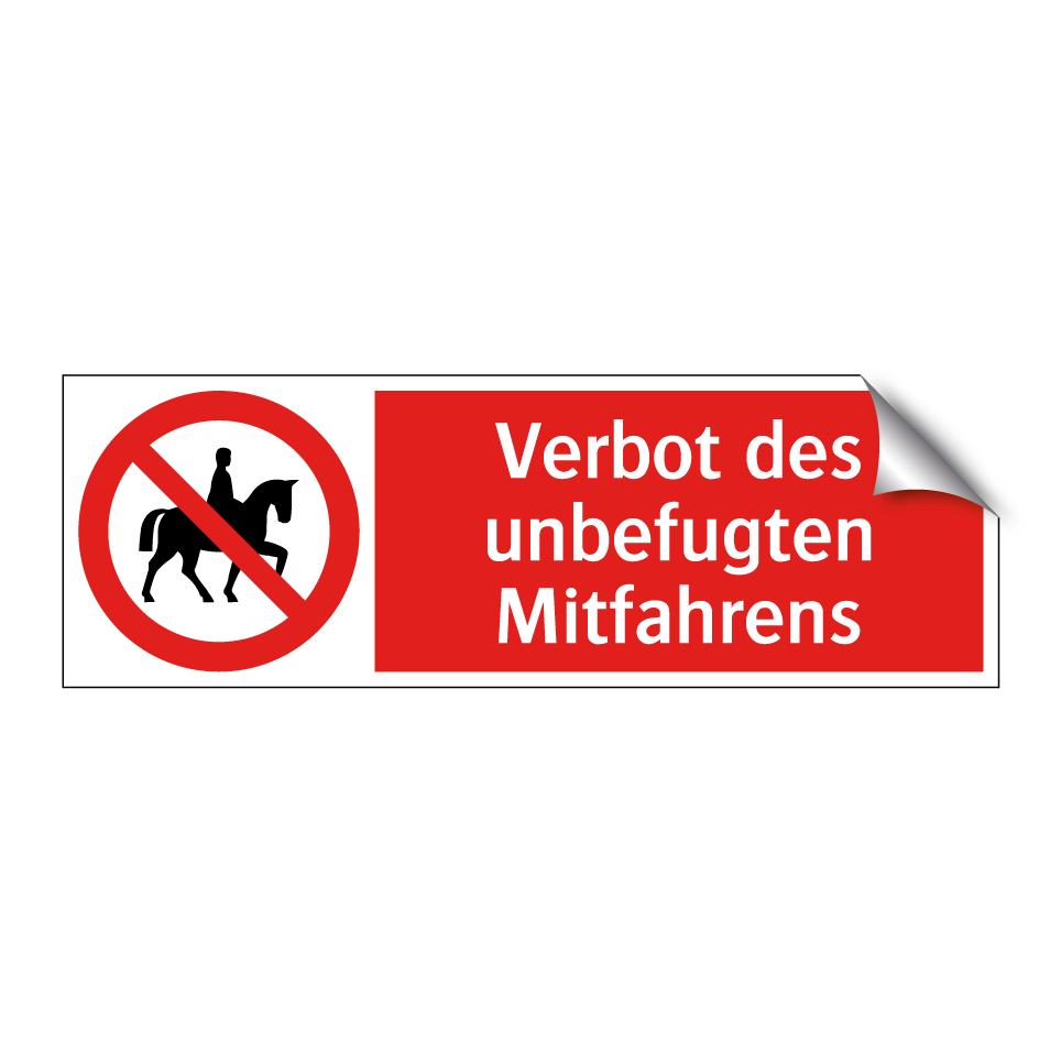 Verbot des unbefugten Mitfahrens
