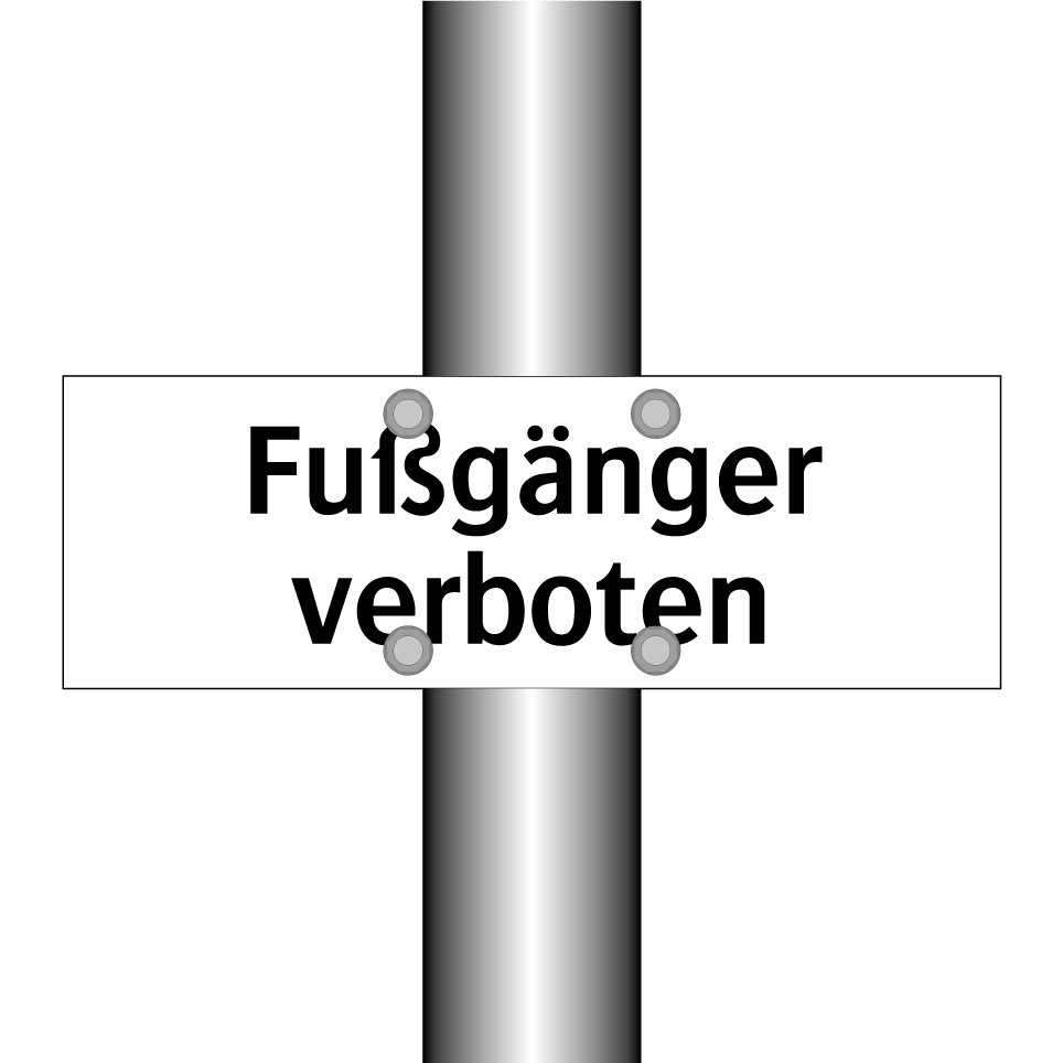 Fußgänger verboten