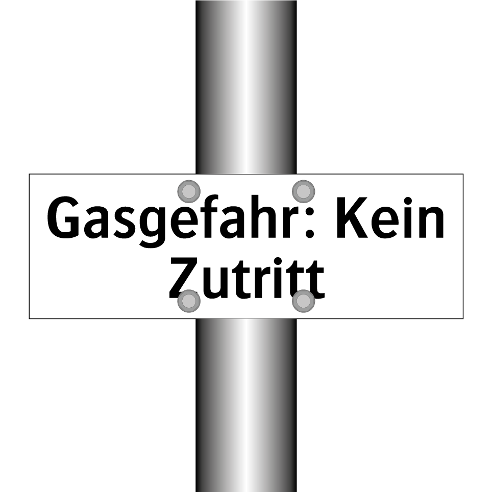 Gasgefahr: Kein Zutritt