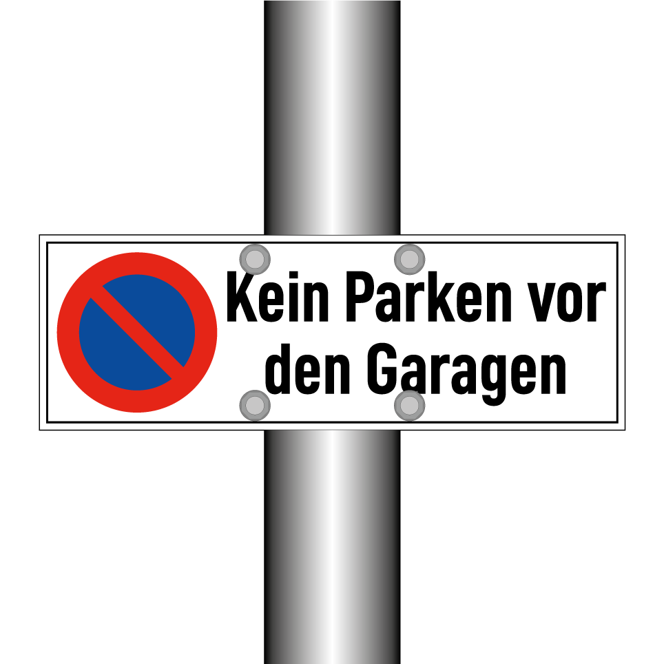 Kein Parken vor den Garagen