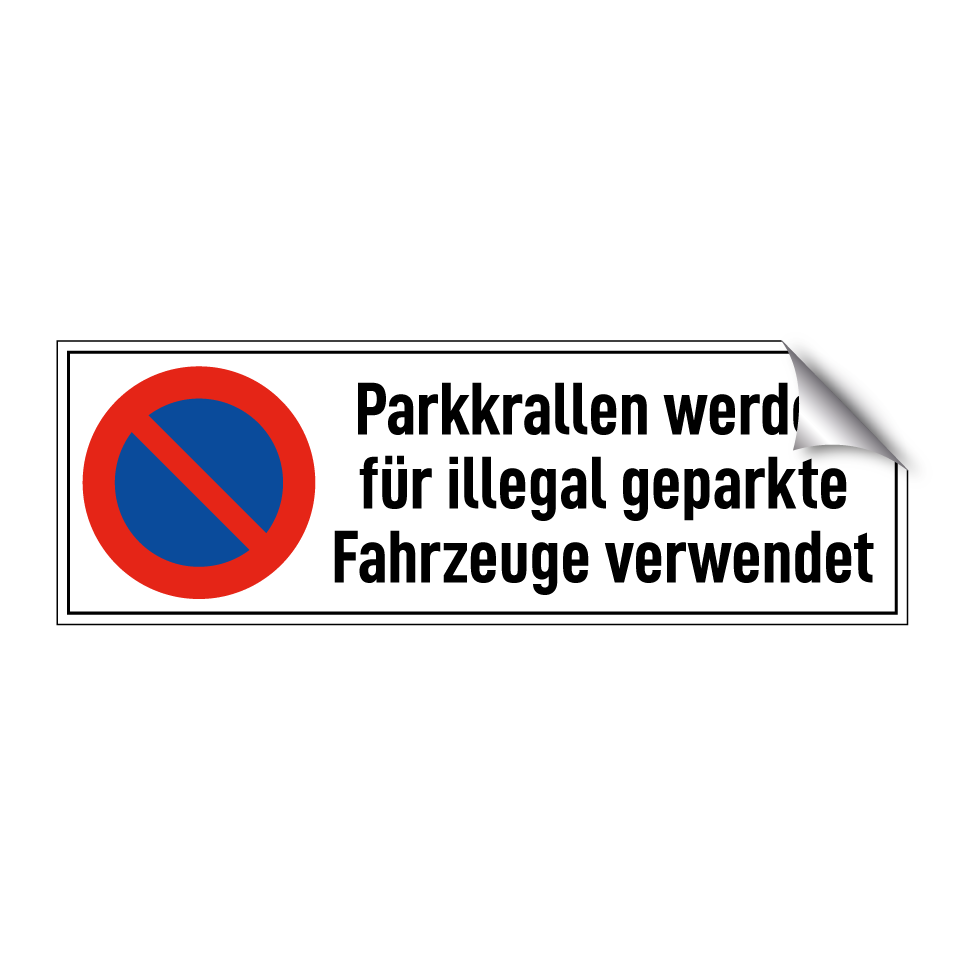 Parkkrallen werden für illegal geparkte Fahrzeuge verwendet