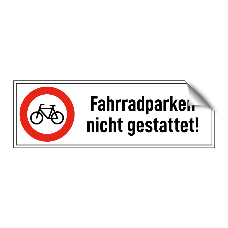 Fahrradparken nicht gestattet!