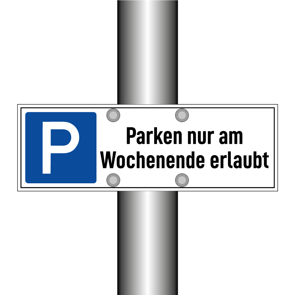 Parken nur am Wochenende erlaubt