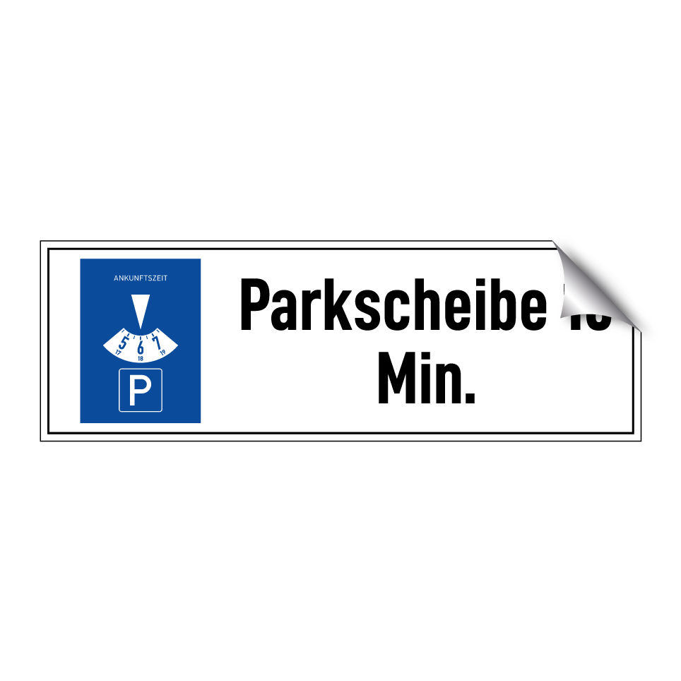 Parkscheibe 10 Min.