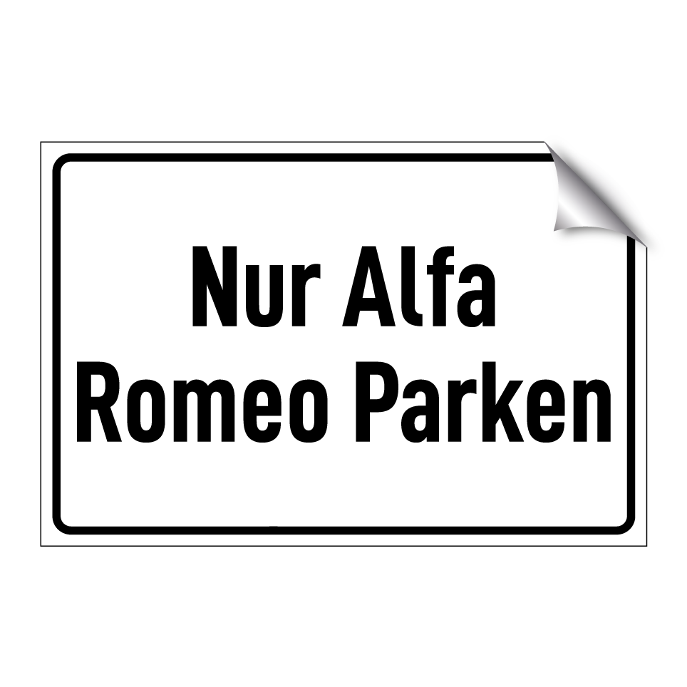Nur Alfa Romeo Parken