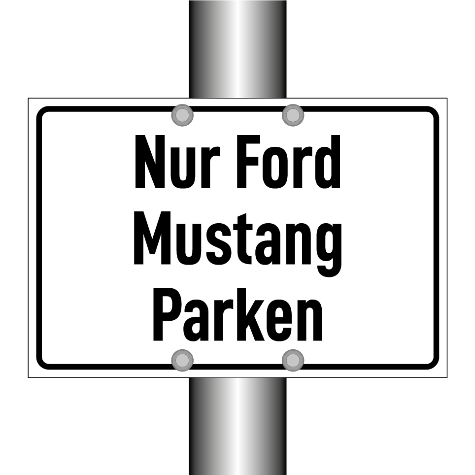 Nur Ford Mustang Parken