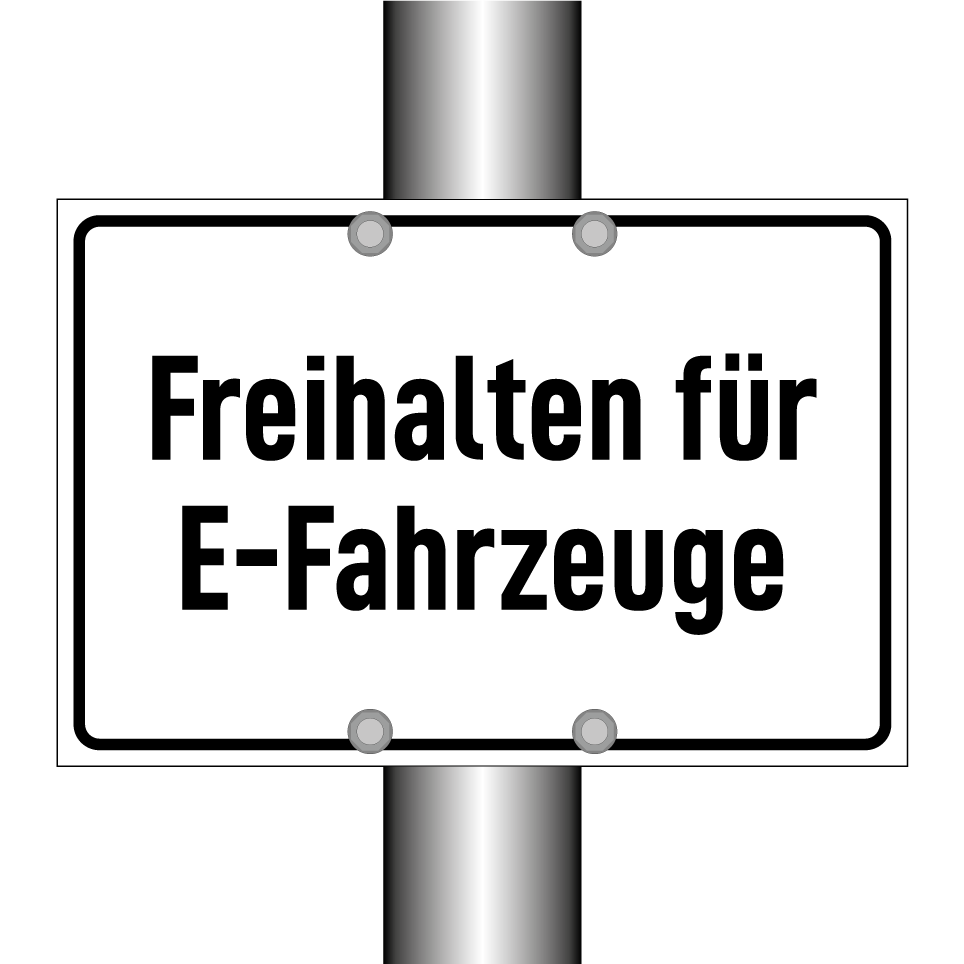 Freihalten für E-Fahrzeuge