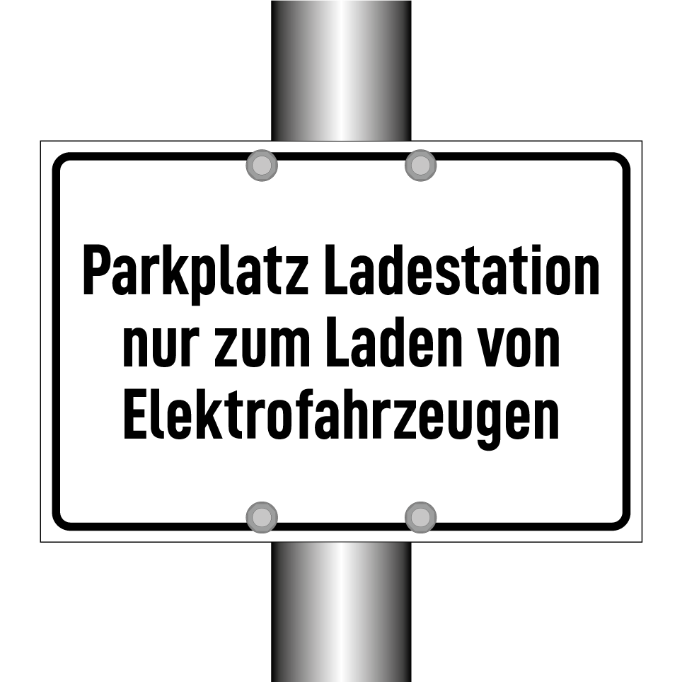 Parkplatz Ladestation nur zum Laden von Elektrofahrzeugen