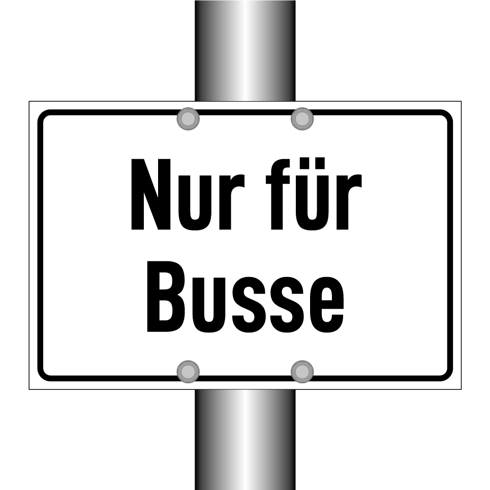 Nur für Busse