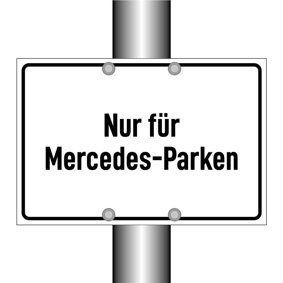 Nur für Mercedes-Parken