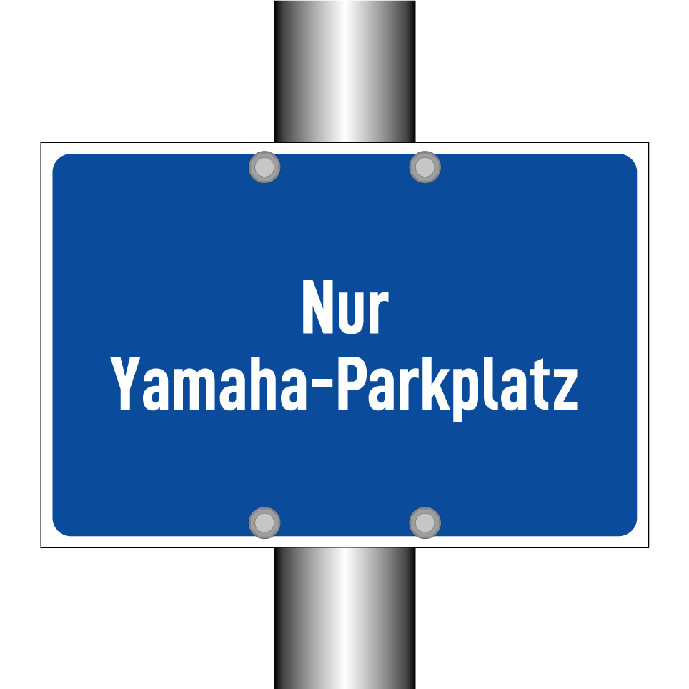 Nur Yamaha-Parkplatz