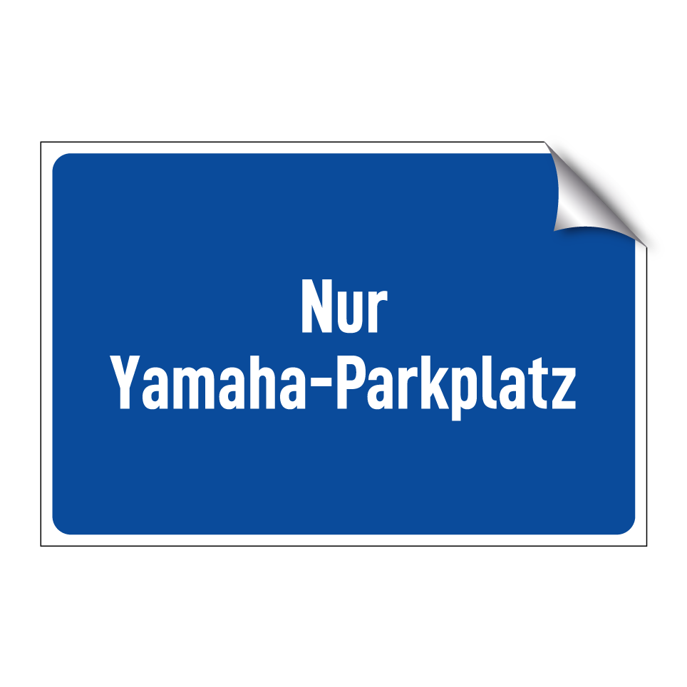 Nur Yamaha-Parkplatz