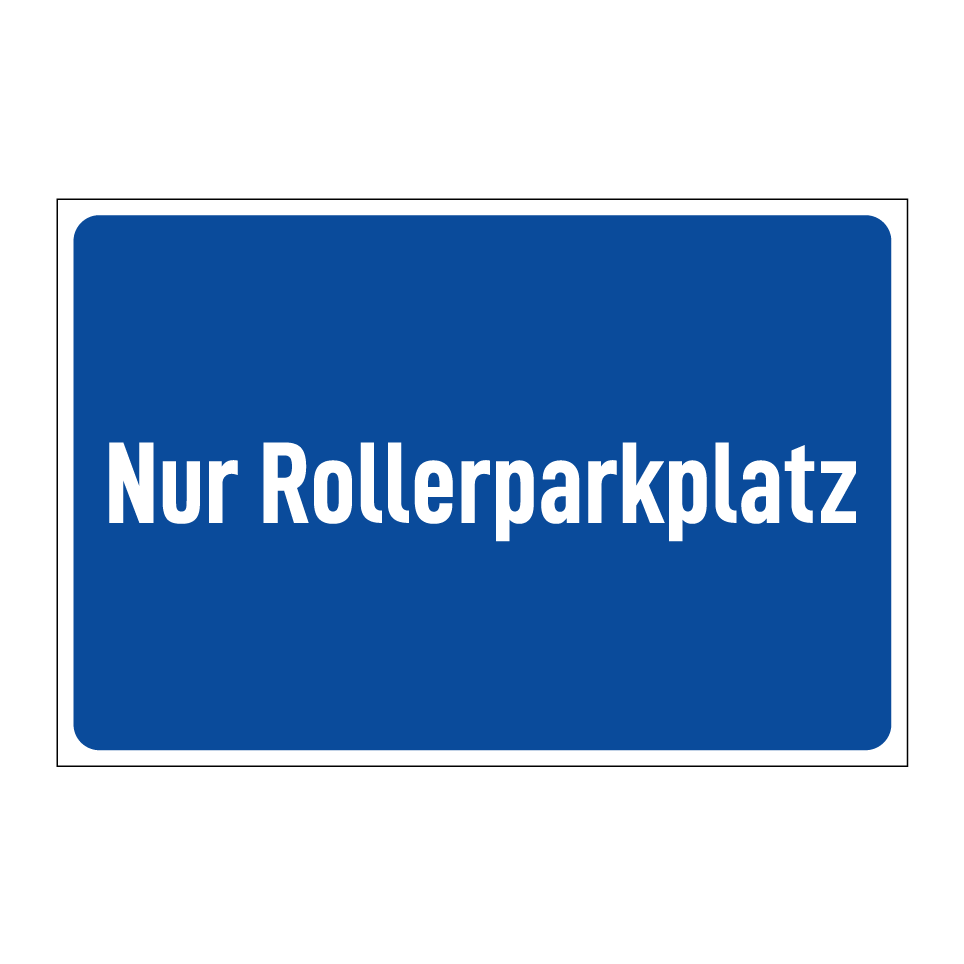 Nur Rollerparkplatz