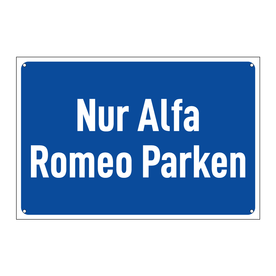 Nur Alfa Romeo Parken