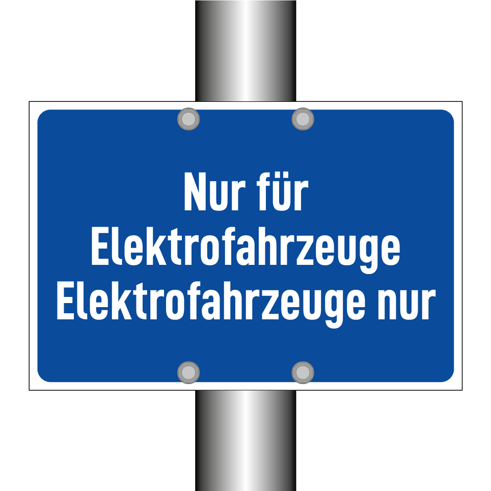 Nur für Elektrofahrzeuge Elektrofahrzeuge nur