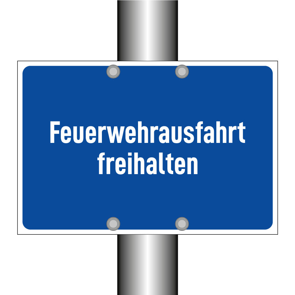 Feuerwehrausfahrt freihalten