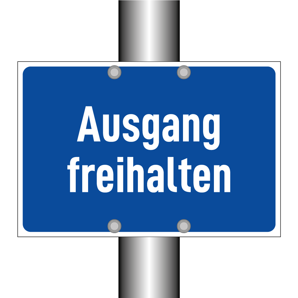 Ausgang freihalten