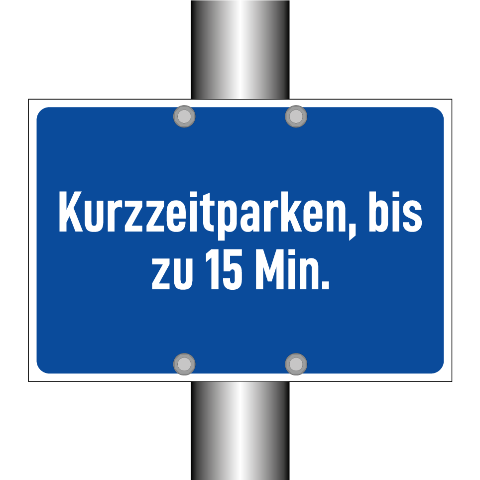 Kurzzeitparken, bis zu 15 Min.