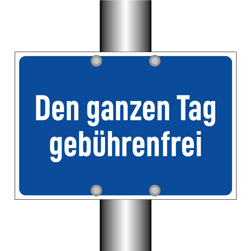 Den ganzen Tag gebührenfrei