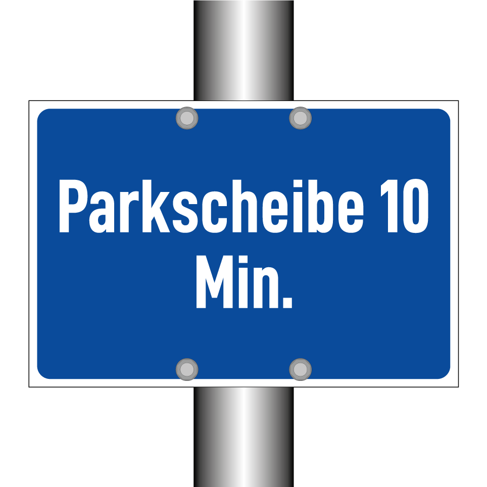 Parkscheibe 10 Min.