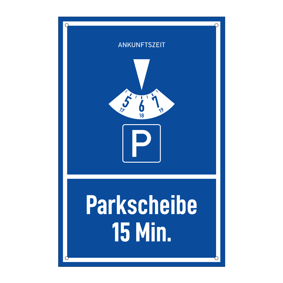 Parkscheibe 15 Min