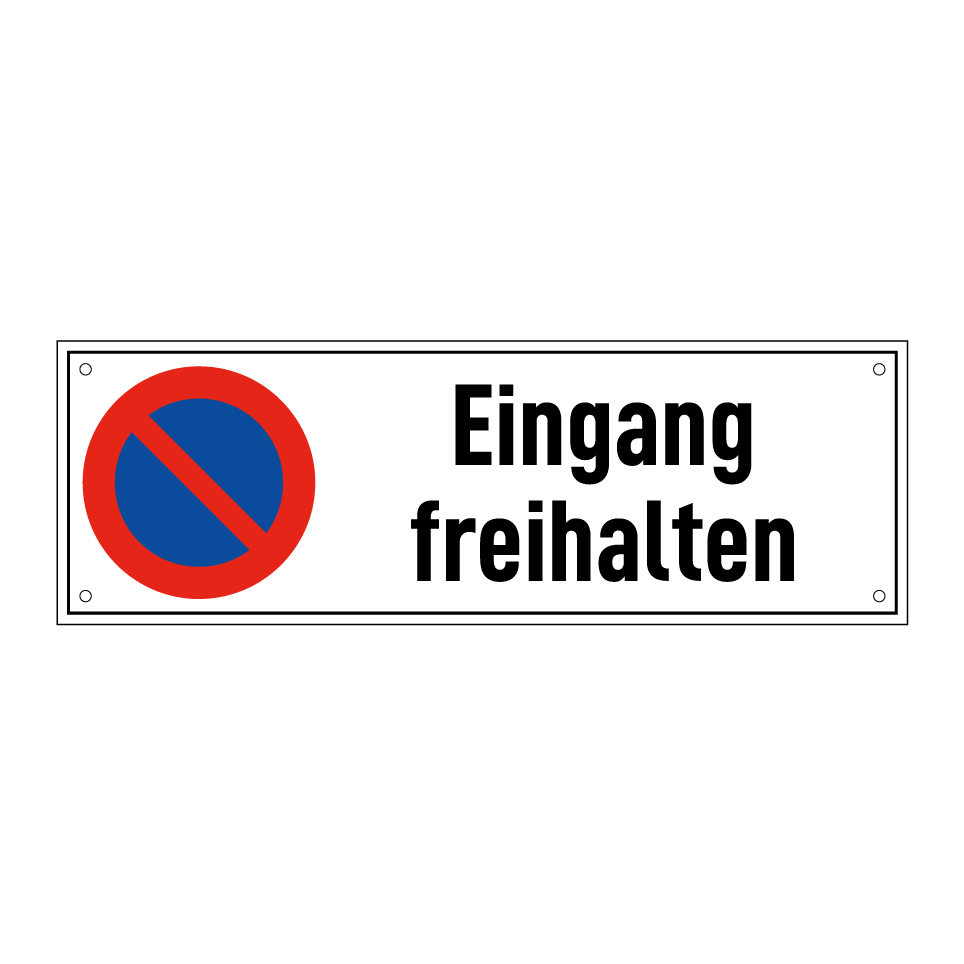 Eingang freihalten