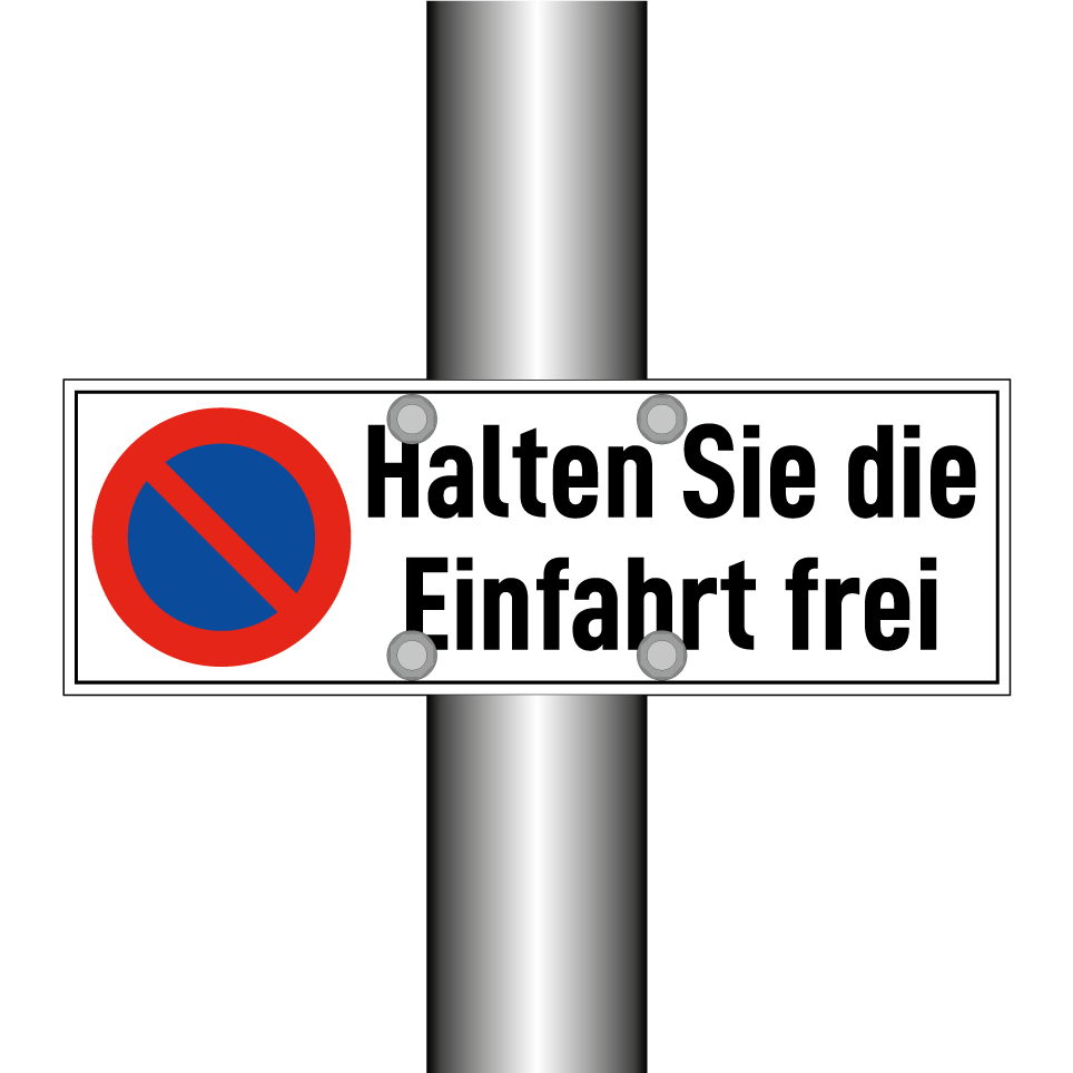 Halten Sie die Einfahrt frei