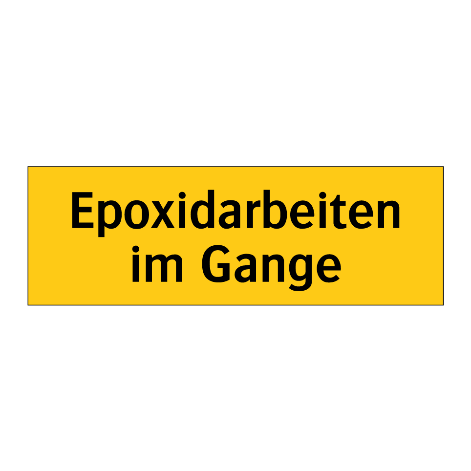 Epoxidarbeiten im Gange