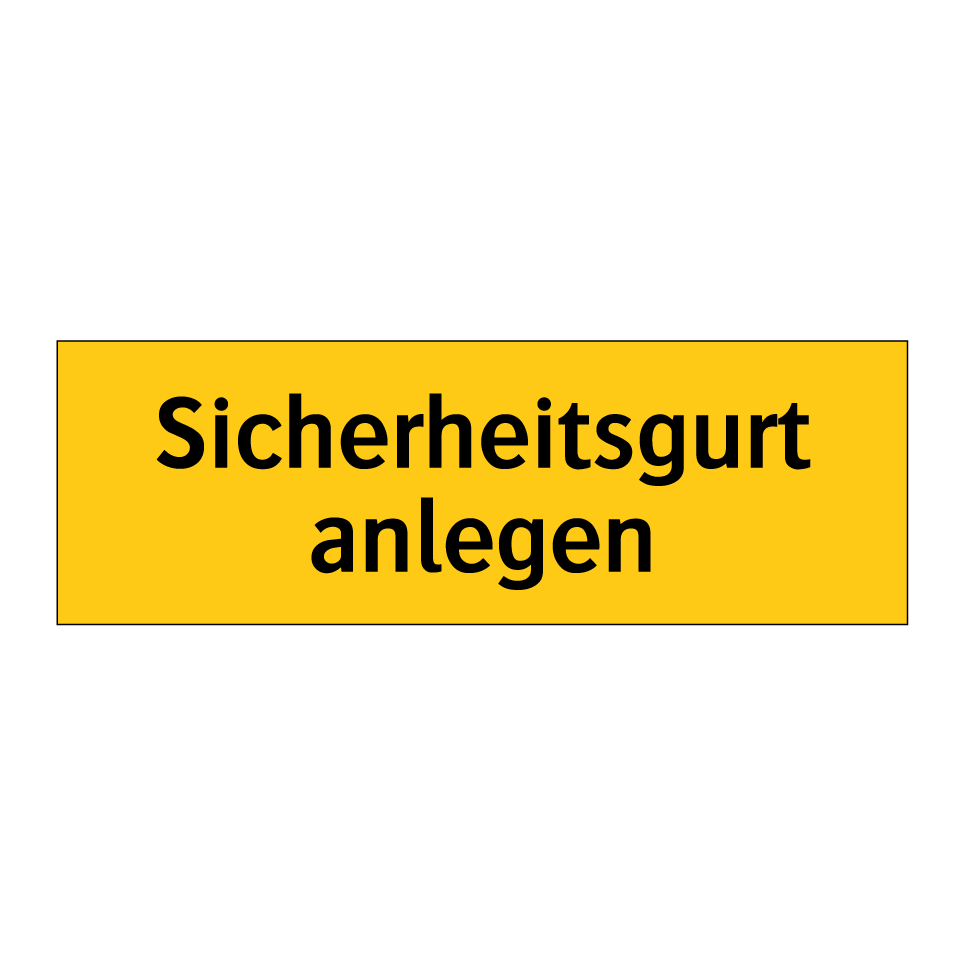 Sicherheitsgurt anlegen