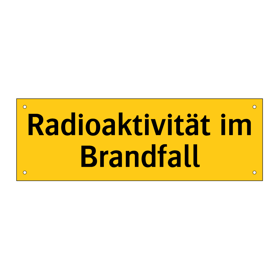 Radioaktivität im Brandfall