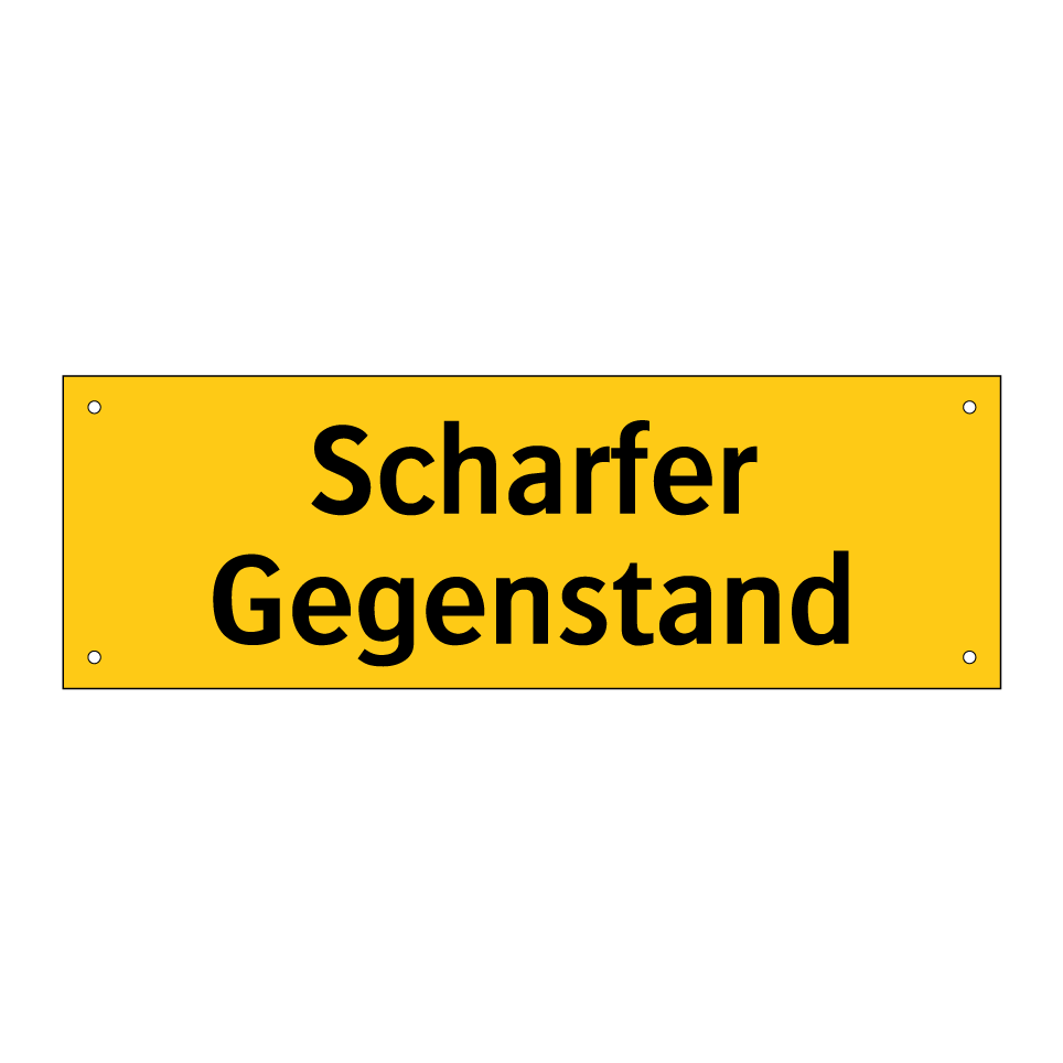 Scharfer Gegenstand