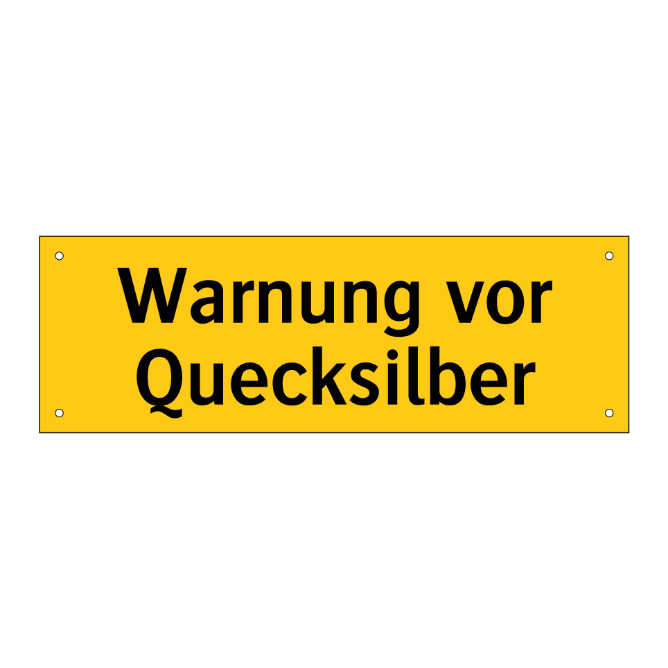 Warnung vor Quecksilber