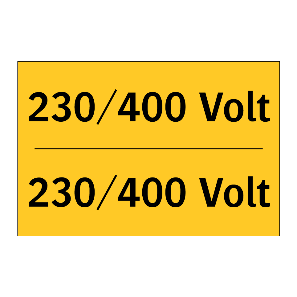 230/400 Volt - 230/400 Volt