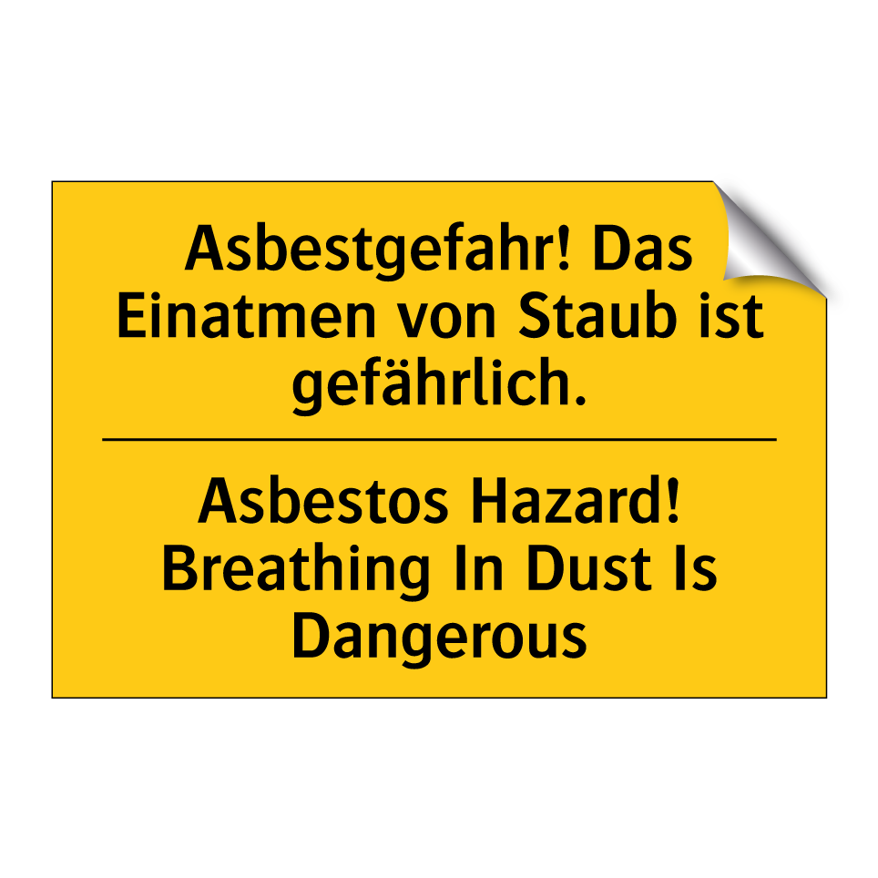 Asbestgefahr! Das Einatmen von /.../ - Asbestos Hazard! Breathing In /.../
