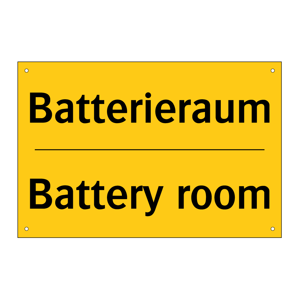 Batterieraum - Battery room