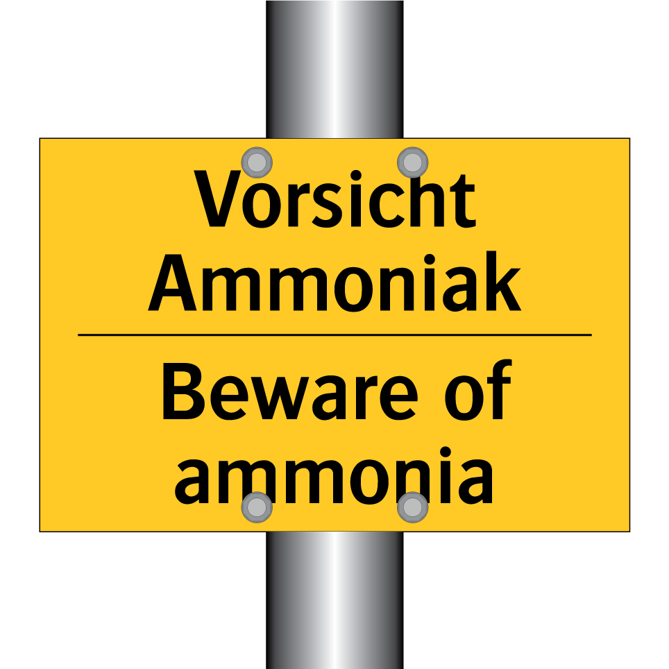 Vorsicht Ammoniak - Beware of ammonia